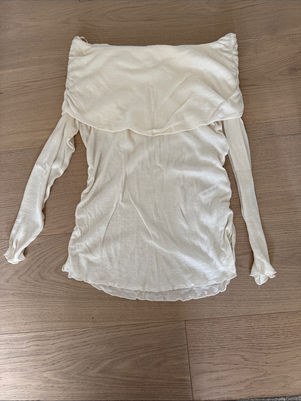 Zara Off-Shoulder Long Sleeve Top